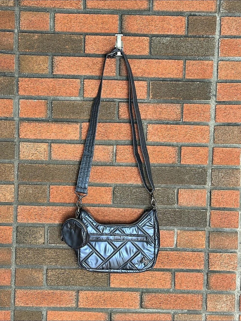Lug Crosby Mini Quilted Shoulder Bag in Black